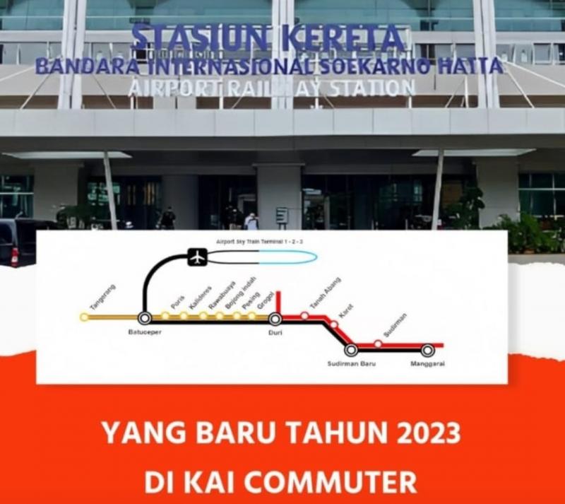 Postingan di Instastory KAI Commuter menampilkan apa yang baru di tahun 2023.