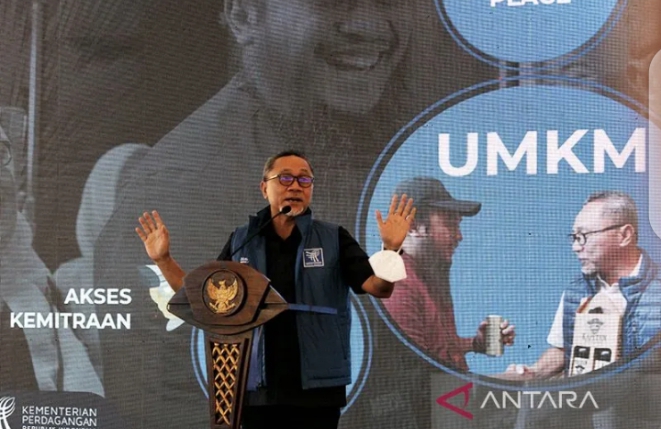 Menteri Perdagangan Zulkifli Hasan. ANTARA/Ruth Intan Sozometa Kanafi/am. (Sumber:Antaranews.com)