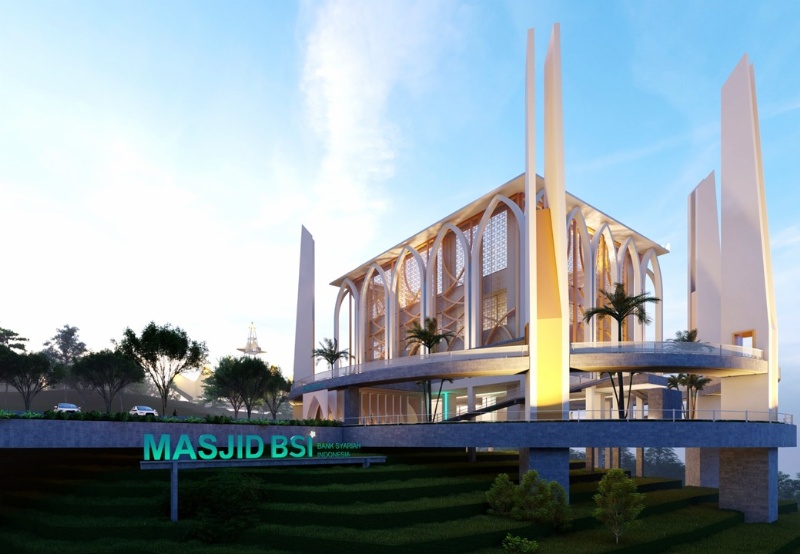 Masjid BSI di kawasan BHC Lampung