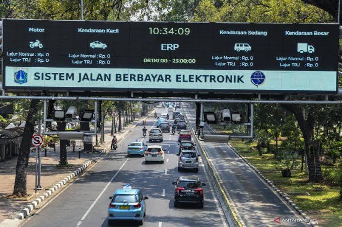Sistem Jalan Berbayar Elektronik DKI Jakarta. (Foto: Antara)