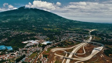 Salah satu ruas tol Gedebage-Tasikmalaya-Cilacap atau Tol Getaci. (Foto. Waskita Karya)