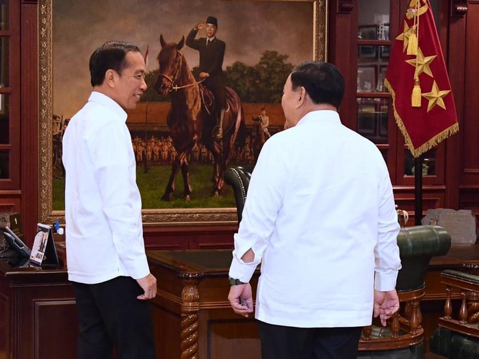 Presiden Jokowi dan Menhan Prabowo.