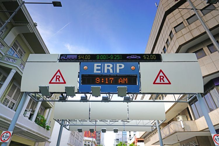 Ilustrasi ERP atau jalan berbayar(Shutterstock) ((Shutterstock))