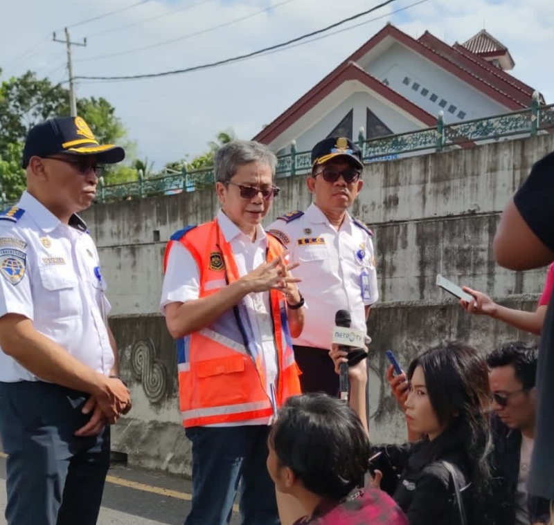 Direktur Lalu Lintas Jalan usai peninjauan jalaur Pansela