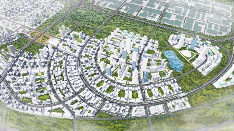 Kawasan Kertajati Aerocity di Majalengka. Bahkan, Ridwan Kamil tawarkan investasi Kawasan Aerocity Kertajati kepada investor Timur Tengah dari UEA /Zonapriangan.com/Rachmat Iskandar ZP