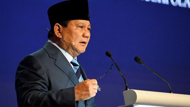 Menteri Pertahanan sekaligus Ketum Gerindra Prabowo Subianto.