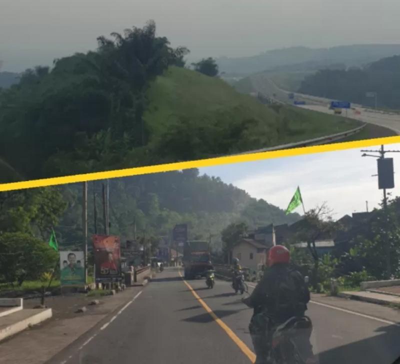 Truk Besar dan berat masih banyak yang masuk jalan Cadas Pangeran dibanding ke jalan Tol Cisumdawu. (Foto:Asep D)
