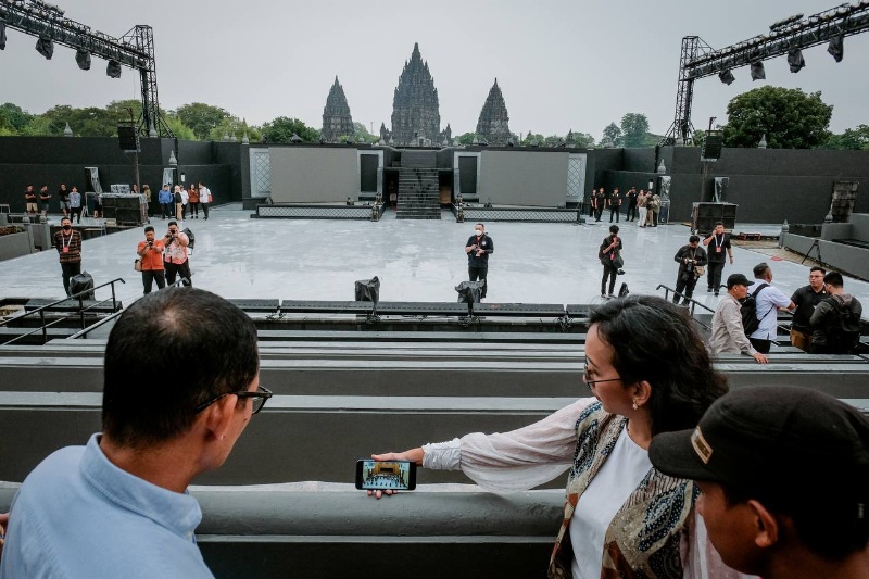 Menparekraf Sandiaga Uno di lokasi perhelatan ATF 2023