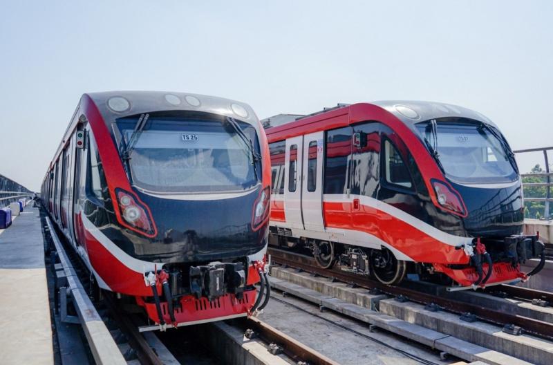 Rangkaian LRT Jabodebek. (Foto:Dok.KAI)