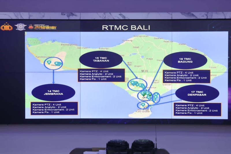 Ditlantas Polda Bali, akan menambah 8 titik kamera tilang elektronik atau electronik traffic law enforcement (ETLE) di 4 Polres jajaran, yakni, Polres Jembrana, Polres Tabanan, Polres Badung dan Polresta Denpasar. Foto: istimewa.