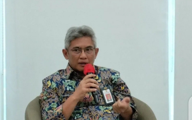 Direktur Jenderal Bina Marga Kementerian PUPR Hedy Rahadian dalam konferensi pers di Jakarta, Rabu (8/2/2023). ANTARA/Aji Cakti