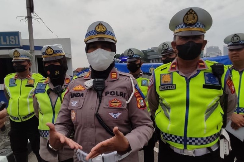 Wakasat Lantas Polres Metro Jakarta Pusat AKP Linda. Foto: istimewa.