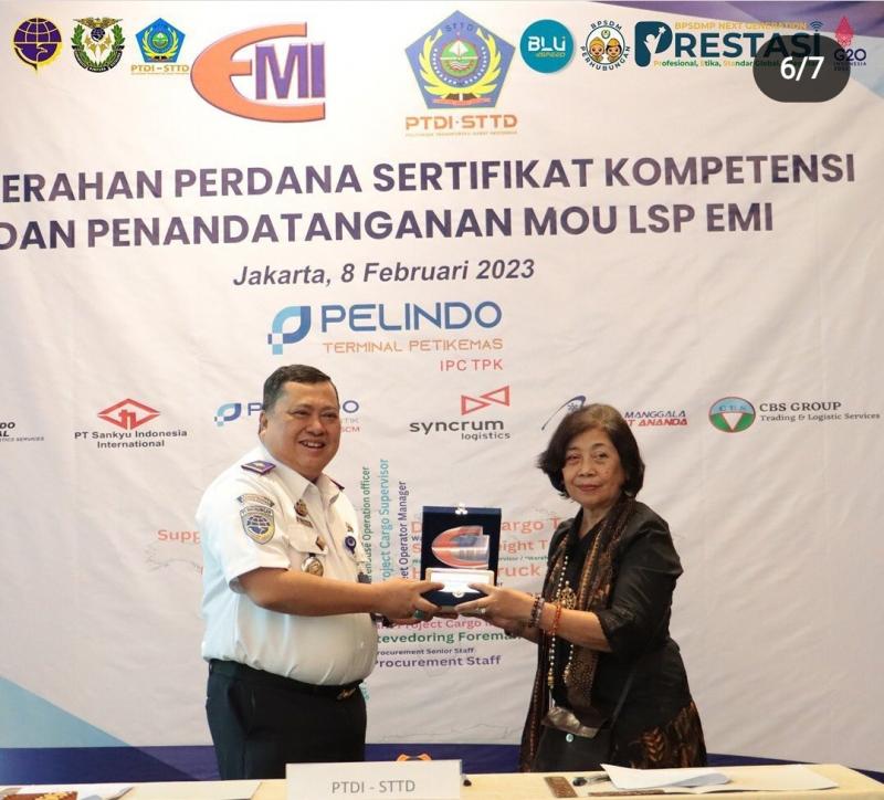 Politeknik Transportasi Darat Indonesia, Sekolah Tinggi Transportasi Darat (PTDI-STTD) bekerjasama dengan melakukan MoU dengn Lembaga Sertifikasi Profesi Ekosistem Multimoda Indonesia (LSP EMI.)