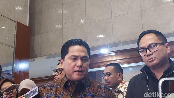 Menteri BUMN Erick Thohir dan Wakil Menteri BUMN Kartika Wirjoatmodjo/Foto: Aulia Damayanti/detikcom