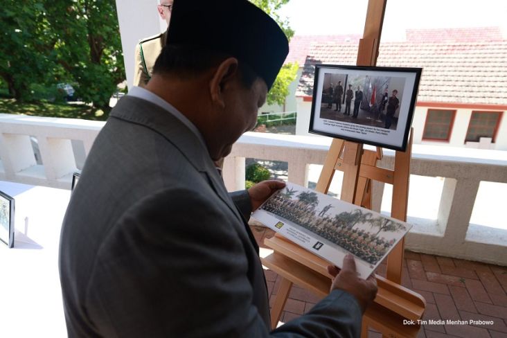 Menteri Pertahanan Prabowo Subianto di The Royal Military College (RMC) Duntroon, Australia. 