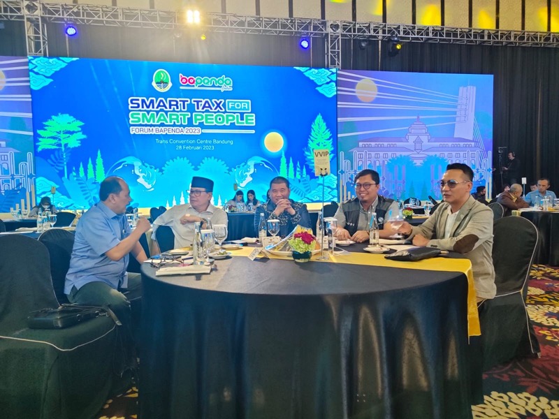 Forum Badan Pendapatan Daerah Provinsi Jawa Barat menggelar kegiatan Smart Tax For Smart People di Ballroom Trans Convention Centre, Kota Bandung, Selasa (28/2/2023). Foto: istimewa.