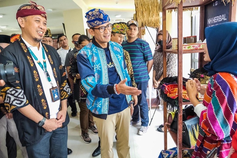 Menparekraf Sandiaga Uno di hotel Poltekpar Lombok