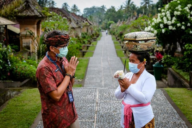 Menparekraf Sandiaga Uno saat di Bali