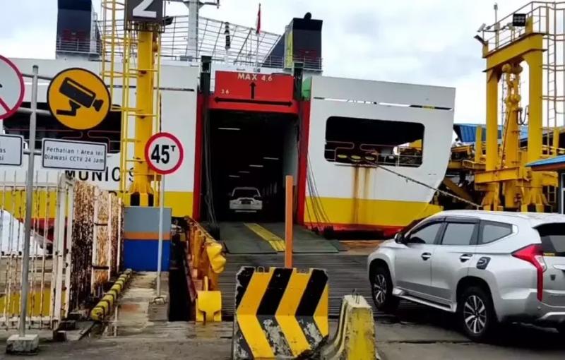 Para pengusaha kapal di Pelabuhan Bakauheni Lampung-Merak Banten siapkan puluhan kapal ferry dengan kapasitas besar untuk menghadapi angkutan Lebaran 2023, Kamis (9/3/2023).