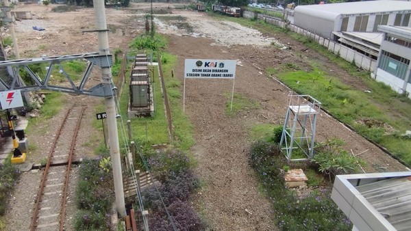 Lokasi lahan buat Stasiun Tanah Abang baru.Foto: Herdi Alif Alhikam