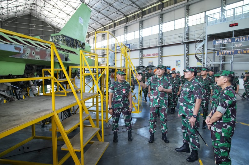 Panglima TNI Kunjungi Lanud Iswahjudi. Foto: istimewa.