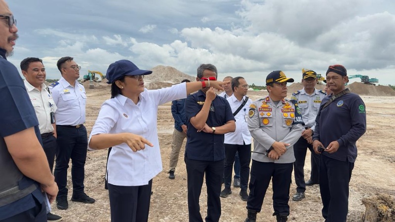 Dirjen Perhubungan udara di Bandara Singkawang