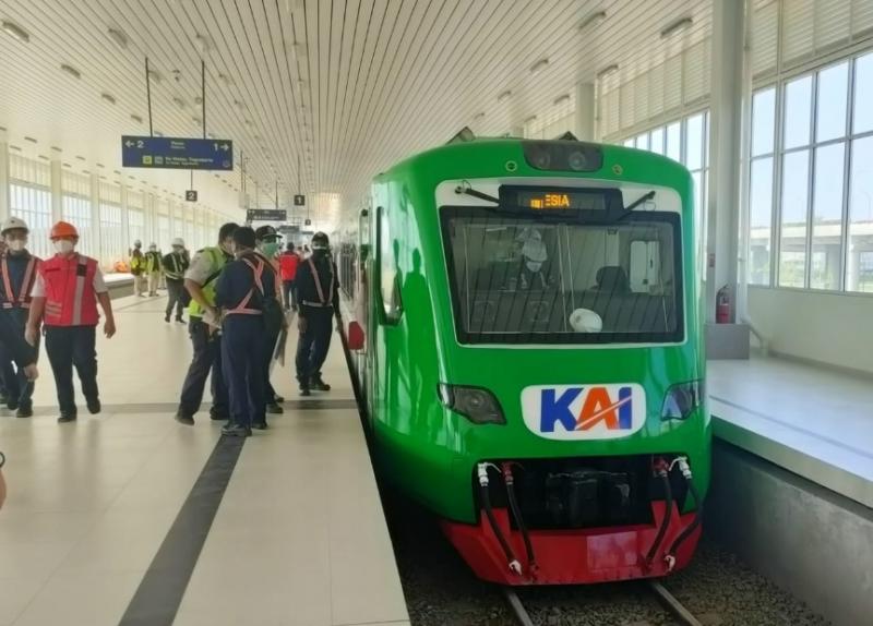 Kereta api Bandara Yogyakarta.(Ist)