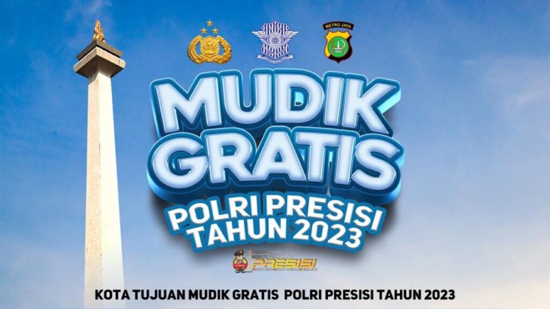 Polres Metro Depok membuka posko pendaftaran program Mudik Gratis Polri Presisi 2023. Foto: istimewa.