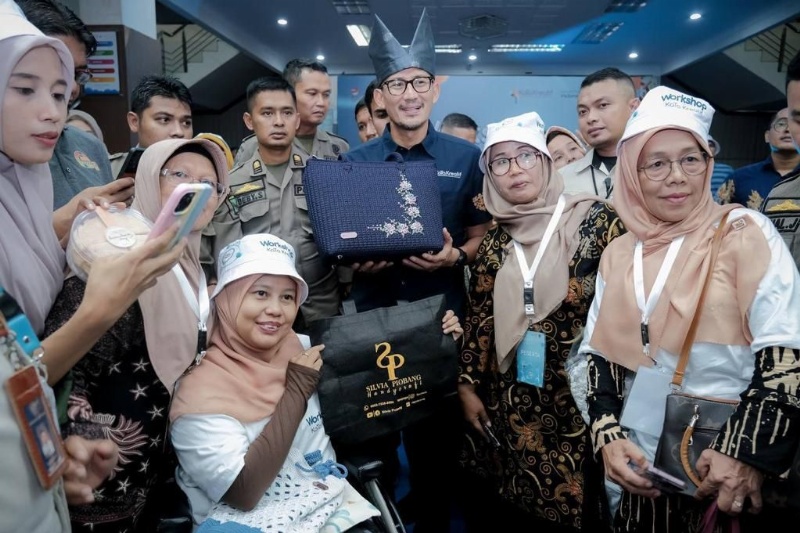 Menparekraf Sandiaga Uno di tengah masyarakat Kubu Gadang