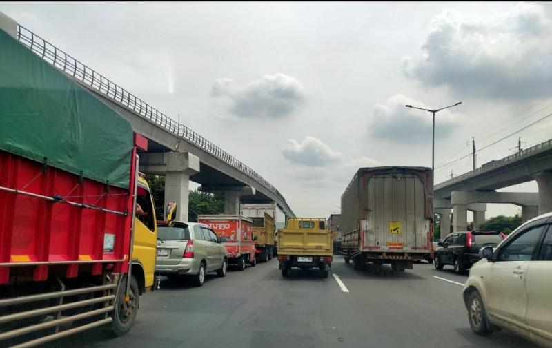 Ilustrasi jalan tol.