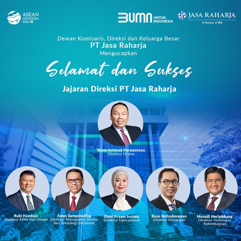 Menteri BUMN Erick Thohir dan Indonesia Financial Group (IFG) selaku pemegang saham, melakukan perubahan susunan Dewan Direksi Jasa Raharja. Foto: istimewa.