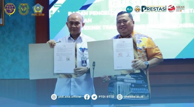 Kerja sama antara BPTJ dengan PTDI-STTD Bekasi.