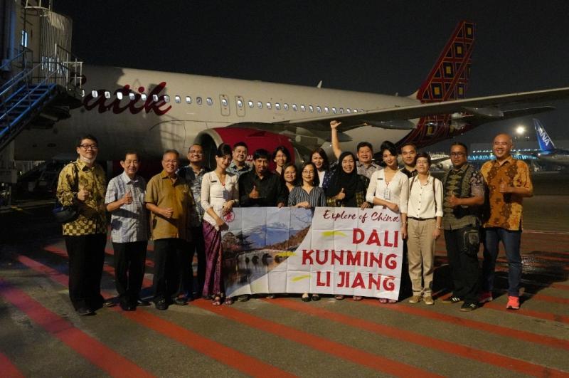 Penerbangan perdana Batik Air ke Kunming. (Ist)