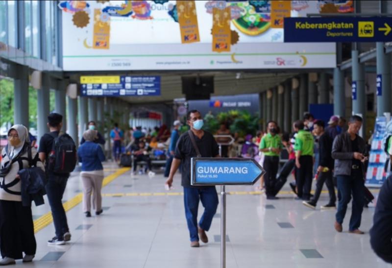 Suasana di Stasiun Pasar Senen yang merupakan stasiun kelolaan KAI Daop 1 Jakarta. (Ist)