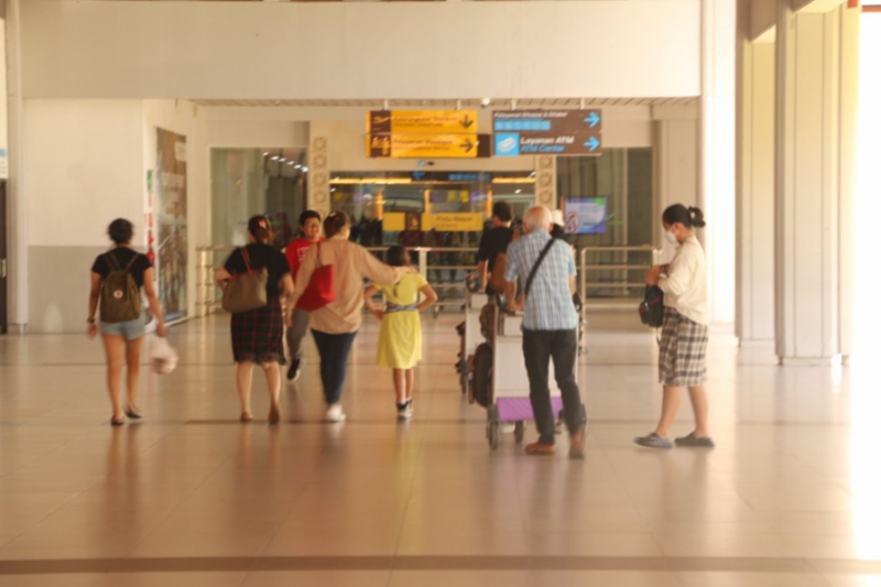 Suasana penumpang di Bandara