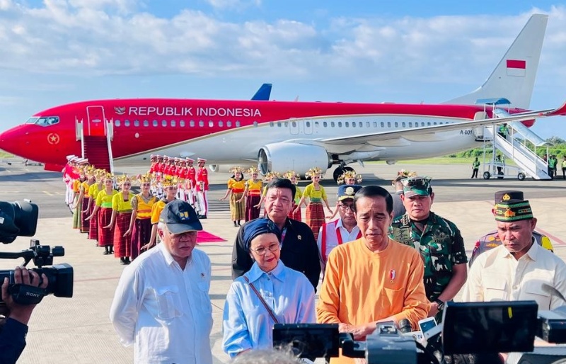 Presiden di Bandara Komodo, Labuan Bajo