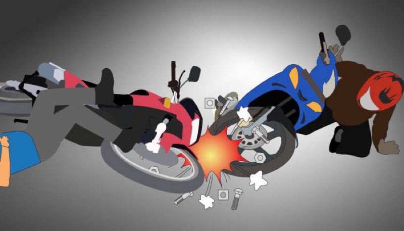 Ilustrasi kecelakaan sepeda motor. Foto: istimewa.