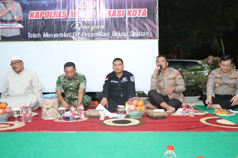 Dalam rangka jalin silahturahmi dengan para tokoh masyarakat se-Bekasi Selatan bersamaan dengan acara TNI Manunggal Masuk Desa (TMMD) ke -116 Tahun 2023  Kodim 0507/ Bekasi di Jakamulya Bekasi Selatan, Kodim 0507/Bekasi menggagas kegiatan Silahturahmi Kapolres, Dandim bersama tokoh masyarakat se-Bekasi Selatan.