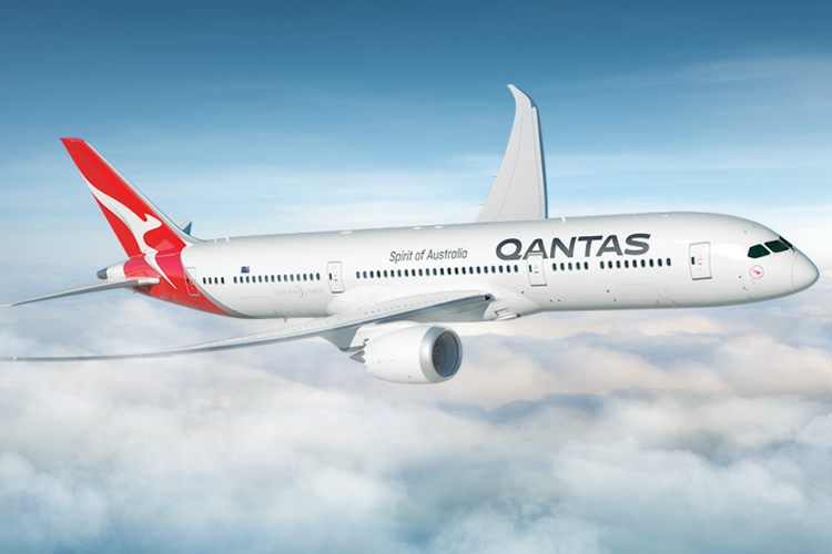 Penerbangan Qantas akan menggunakan 787 Dreamliner mengitari Australia, pesawat yang biasa digunakan untuk penerbangan jarak jauh Perth-London.(QANTAS via ABC INDONESIA)