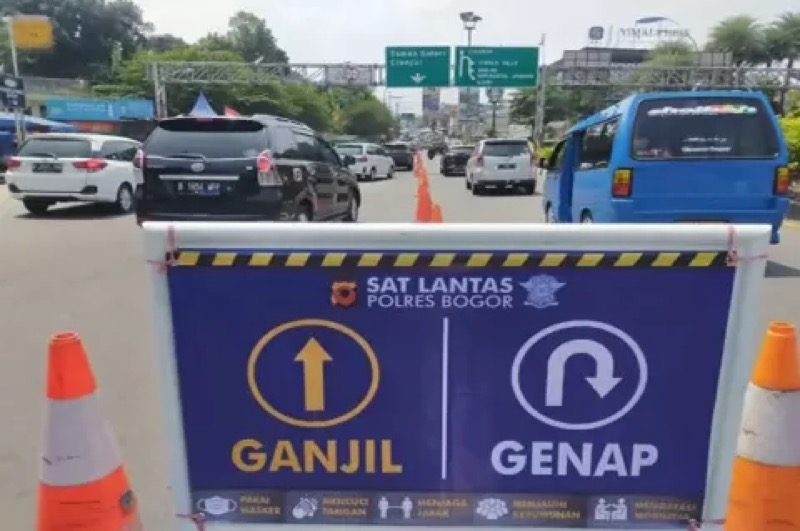 Satuan Lalu Lintas (Satlantas) Polres Bogor kembali akan memberlakukan sistem ganjil genap menuju kawasan Puncak, Kabupaten Bogor. Foto: istimewa.