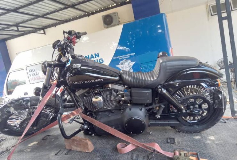 Sepeda motor yang terlibat kecelakaan. Foto: istimewa.