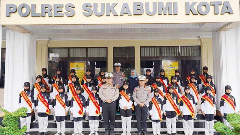 Menyambut Hari Bhayangkara ke-67, Satlantas Polres Sukabumi Kota menerjunkan sebanyak 31 polisi cilik (Pocil) untuk mengikuti perlombaan di Polda Jawa Barat (Jabar). (Ist)