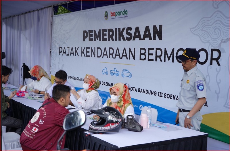 Pihak PT Jasa Raharja Perwakilan Bandung, Bersama Tim Pembina Samsat Bandung III Soekarno Hatta melaksanakan Operasi Gabungan serentak di seluruh Wilayah Provinsi Jawa Barat. (Ist)