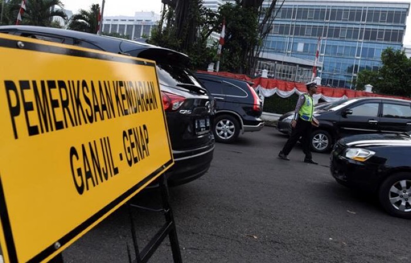 Ilustrasi pemeriksaan ganjil-genap di Jakarta. (Ist)