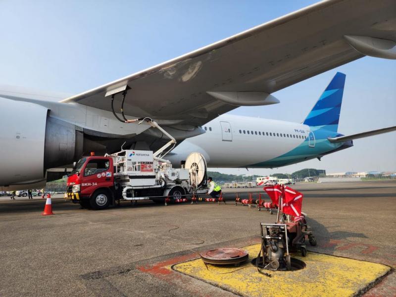 Stok Atur aman di Bandara Soekarno-Hatta /foto:istimewa/pertaminajbb