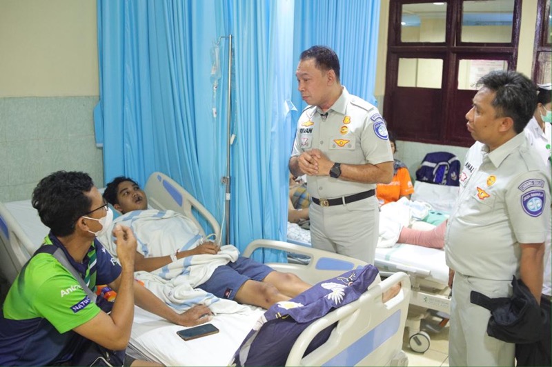 Dirut PT Jasa Raharja Kunjungan ke Rumah Sakit Pastikan Korban Kecelakaan Terlayani dengan Baik.