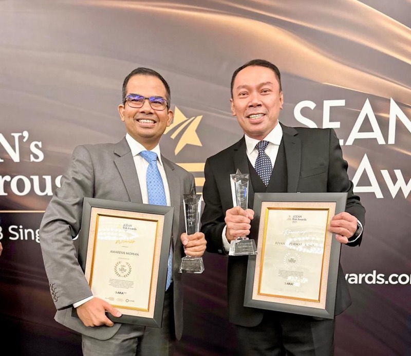 Direktur Utama Jasa Raharja Rivan A. Purwantono, masuk dalam jajaran dua terbaik untuk kategori Risk Professionals of The Year, bersama dengan Amaresh Mohan dari GoTo, dalam ajang penghargaan bergengsi ASEAN Risk Awards (ARA) 2023.