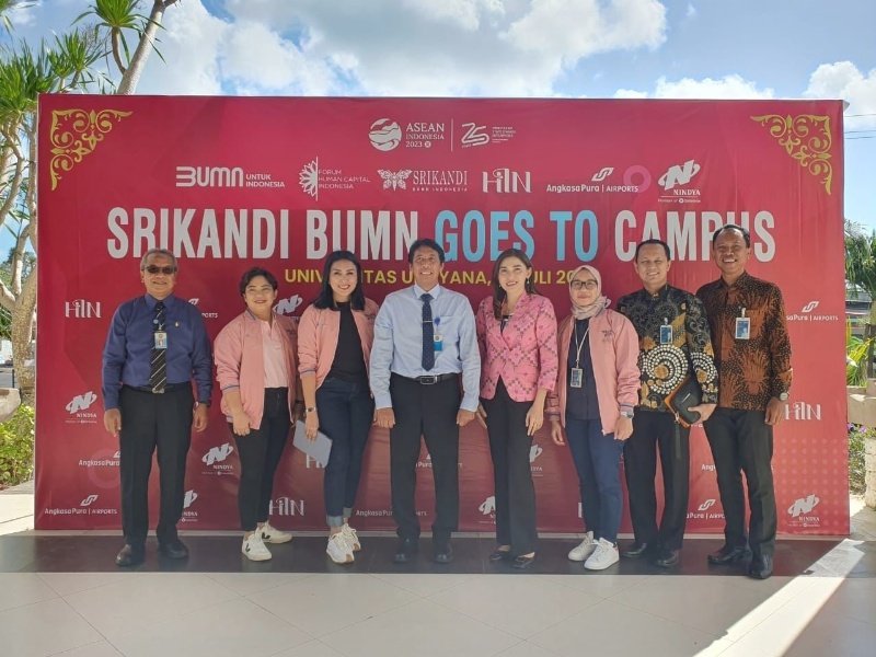 Srikandi BUMN gies to campus Udayana Bali