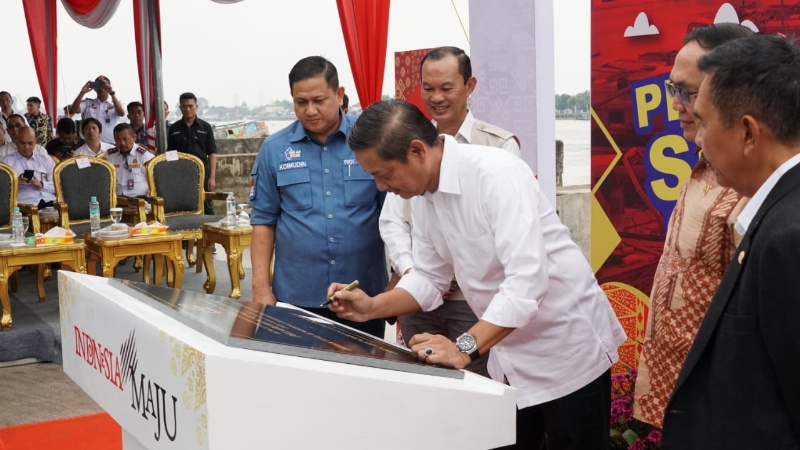 Peresmian dua pelabuhan penyeberangan di Palembang