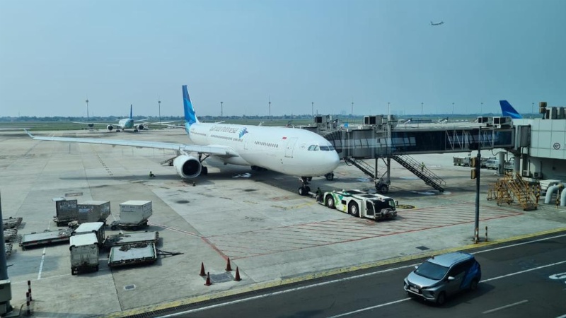 Maskapai Garuda di Bandara Soekarno-Hatta